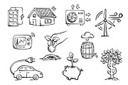 Eco Living Doodle Elements Set, an Object Graphic by Design by Irihaha (Thumbnail 4 of 4)