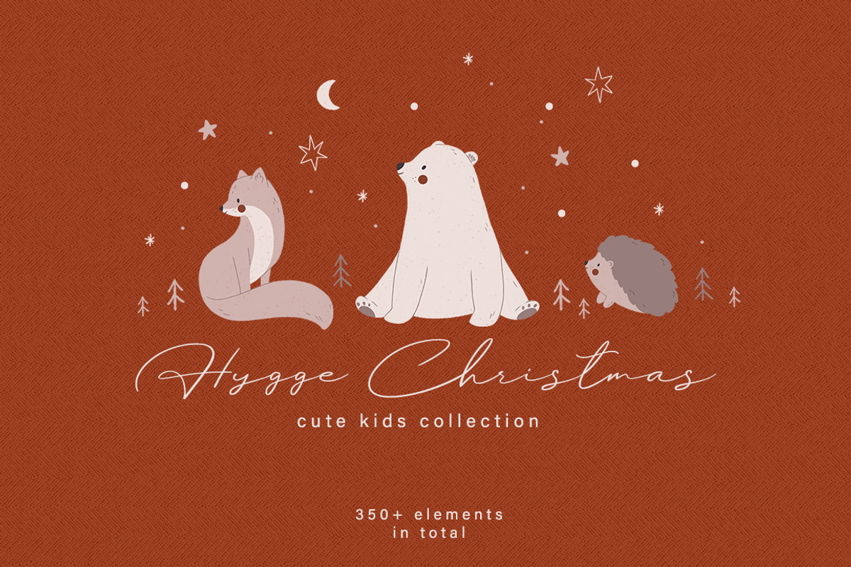 Hygge Christmas • Kids collection, an Animal Illustration by moolesya (Photo 1 of 17)