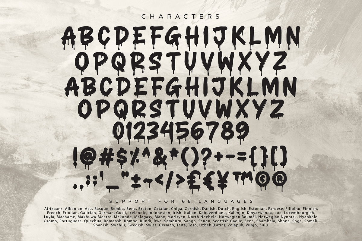 Stay Drips, a Symbol Font by Ditatype (Photo 9 of 10)