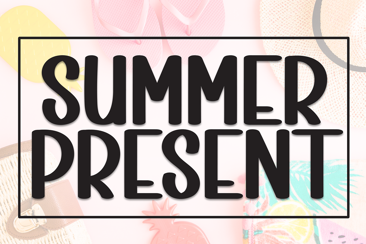 Summer Present | Script Font, a Script Font by Scratchones (Photo 1 of 8)