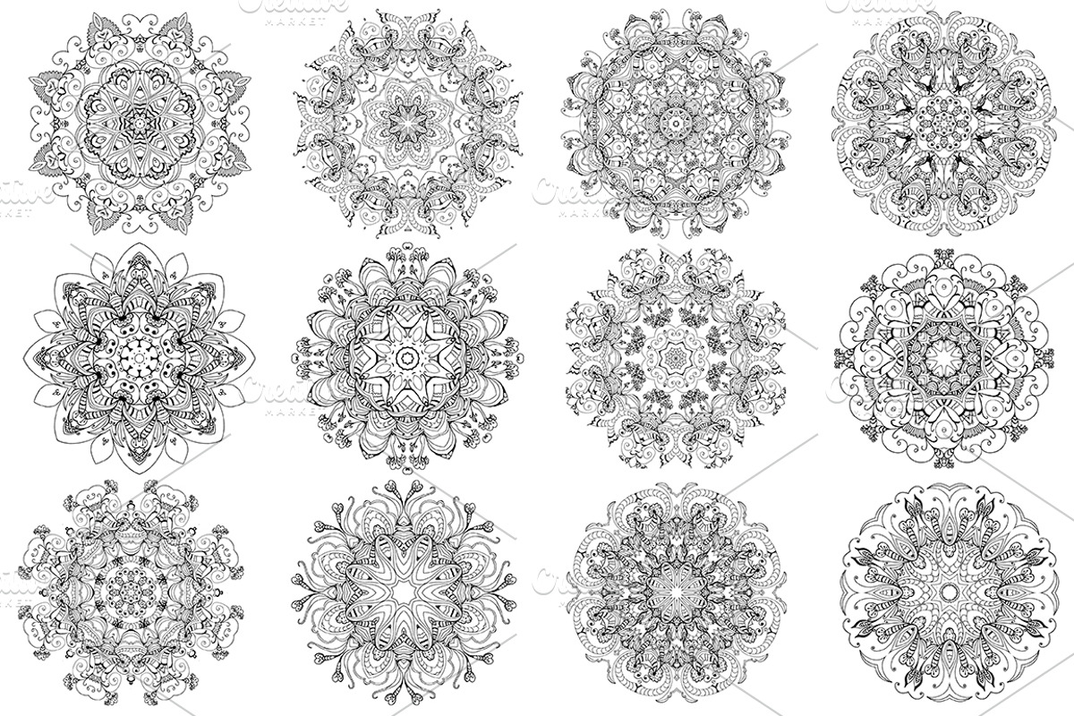 40%OFF Mandalas Ornaments SALE!!!, a Graphic by Iryna Danyliuk (Photo 8 of 8)