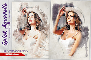 Quick Aquarelle Photoshop Action, an Action Add-On by GorynArt