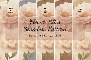 Flower Bliss Seamless Pattern