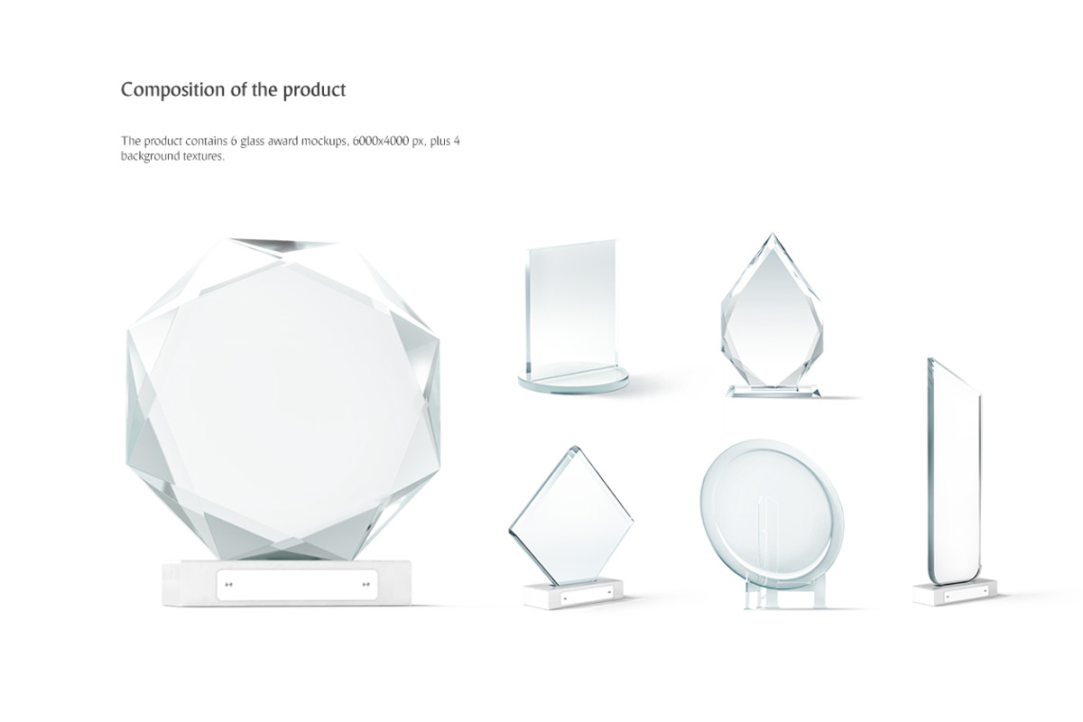 Glass Award Mockups, an Advertising Mockup by rebrandy (Photo 3 of 10)