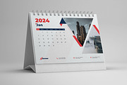 Desk Calendar 2024, a Stationery Template by Uiparvin (Thumbnail 1 of 2)