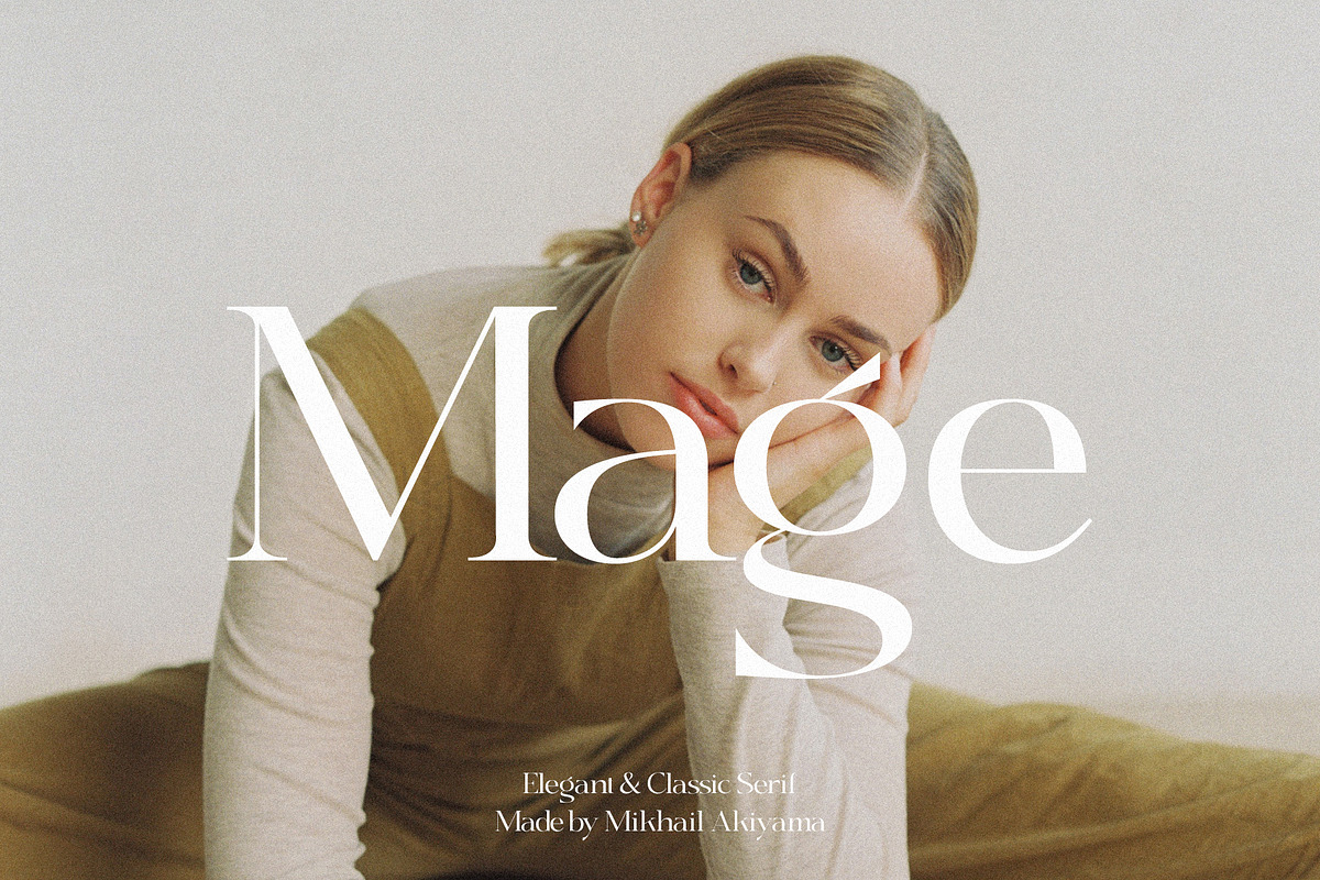 Mage - Elegant & Classic Serif, a Serif Font by mikhailakiyama (Photo 1 of 8)