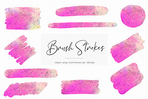 Space Brush Strokes Clipart