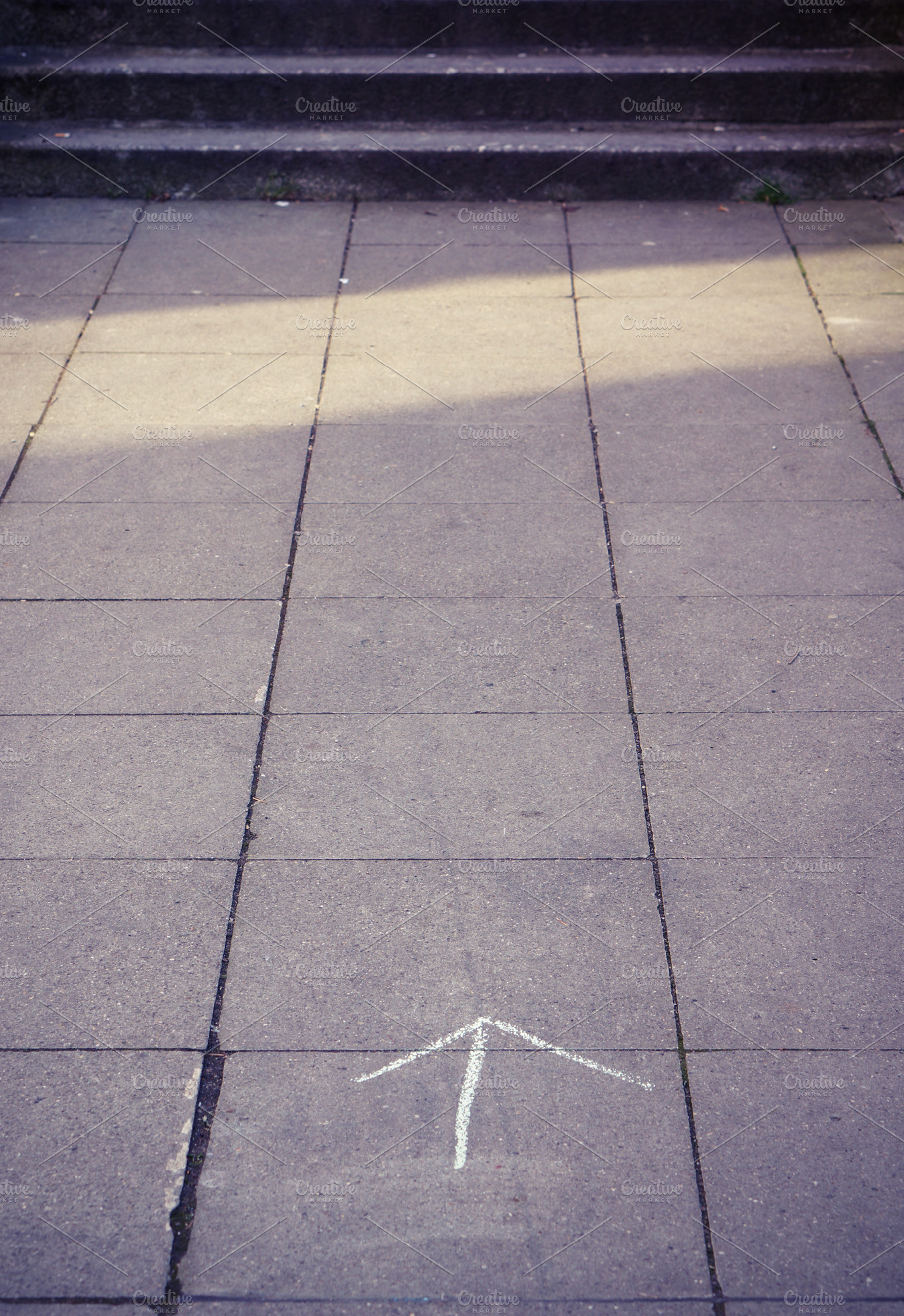 Forward Featuring Sidewalk Chalk And White