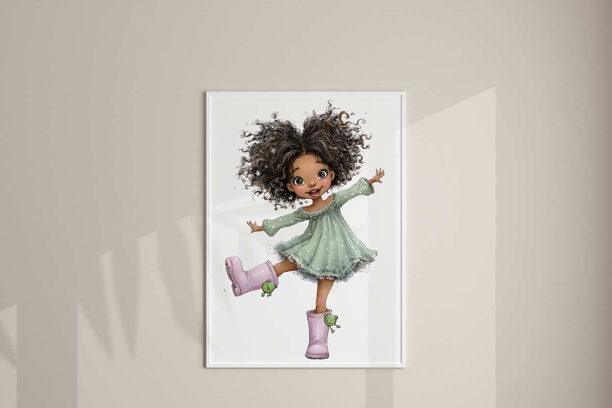 20 Quirky Black Girl PNGs, a Person Illustration by Pati Charm Studio (Photo 7 of 8)