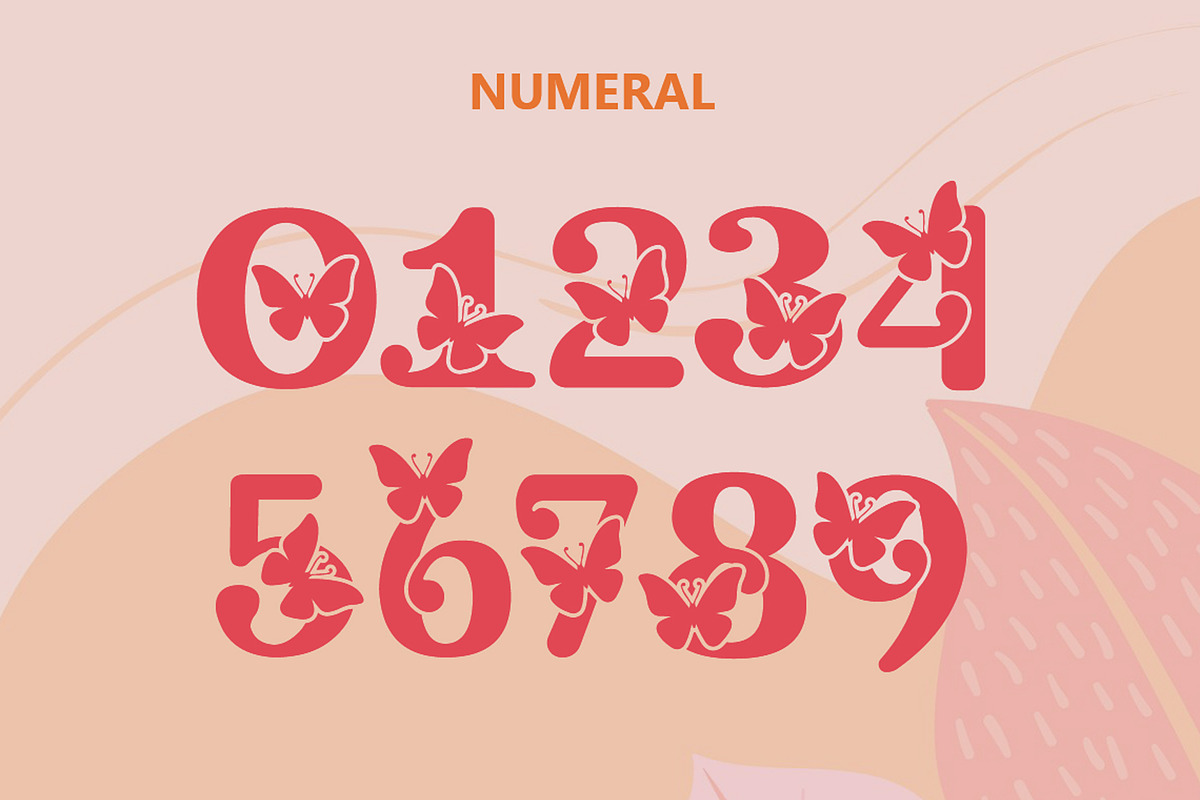 Flower Butterfly | Beauty Font, a Serif Font by rulihoki studio (Photo 4 of 9)