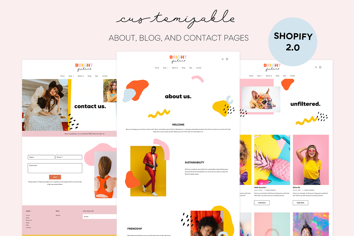Bright Shopify Theme | Easy to Use, a Shopify Template by Easy Website Themes (Photo 3 of 11)