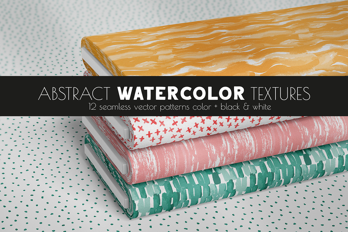Abstract Watercolor Textures, a Pattern Graphic by Agnes Somogyi PATTERNS (Photo 1 of 10)