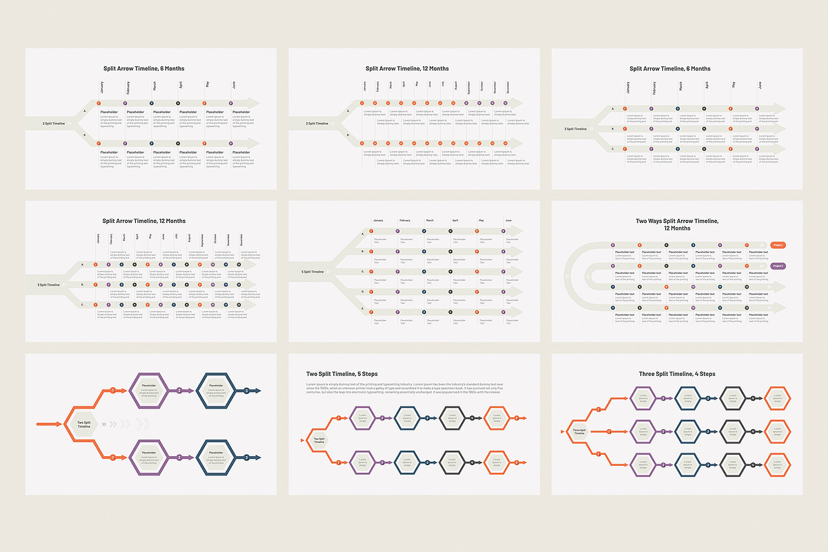 Timeline Arrow Templates PowerPoint, a Presentation Template by HiSlide.io (Photo 2 of 5)