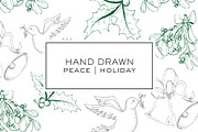 Hand Drawn Christmas Clipart, an Illustration by Haute Papier (Thumbnail 1 of 2)