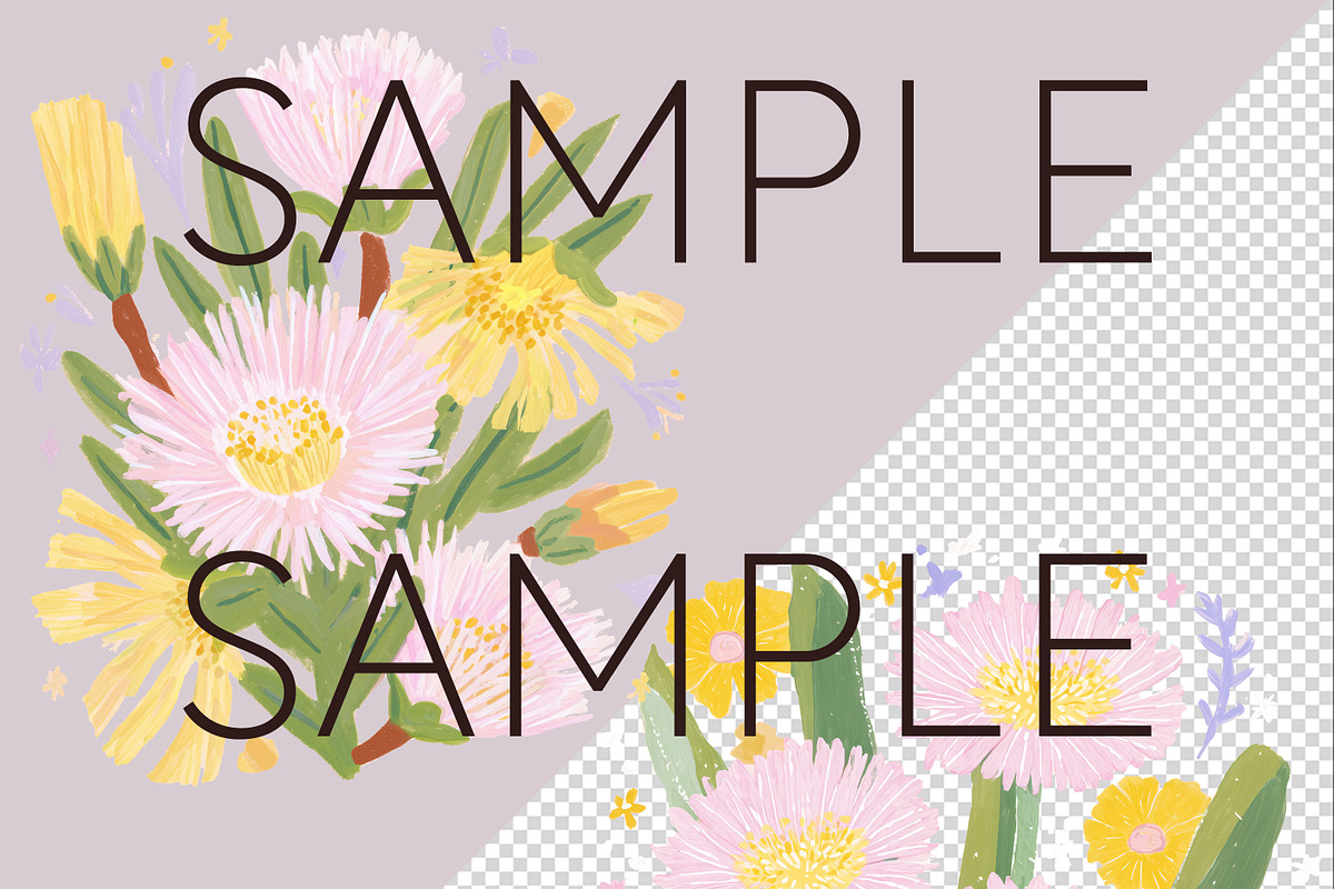 Pastel Australian Flowers Clipart, a Decorative Illustration by Pawcasso's Portraits (Photo 6 of 10)