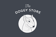Dog Illustration Logo, an Object Graphic by Onyx Templates (Thumbnail 2 of 2)