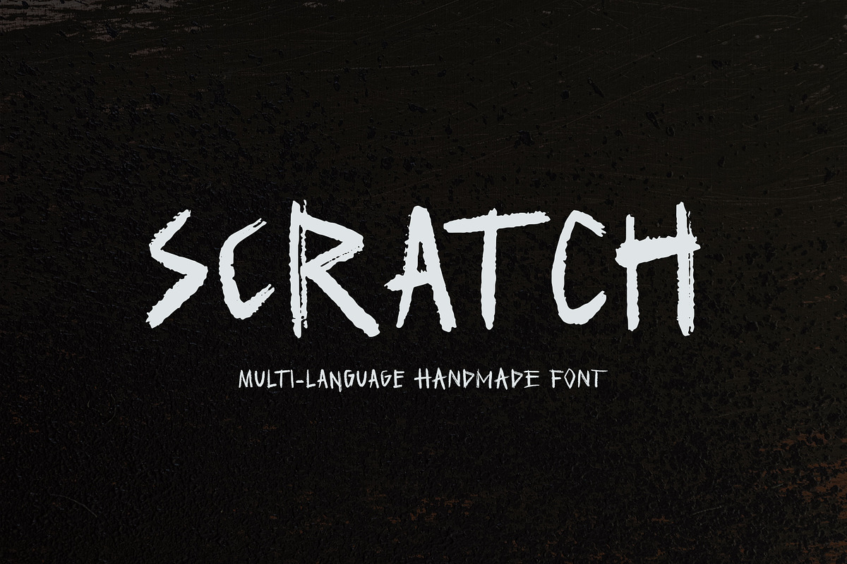 Scratch, a Font by Midnight Grim (Photo 1 of 5)