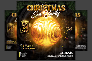 Christmas Party Flyer Template, a Flyer Template by Hotpin