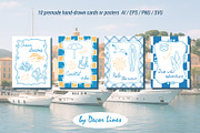 Coastal Vibe Doodles, an Object Illustration by Decor Lines (Thumbnail 11 of 19)