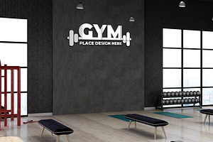 Modern Fitness Logo Mockup