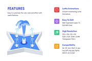 Animated Isometric Fountain Icons, a Duotone Icon by Vectors Market (Thumbnail 2 of 9)