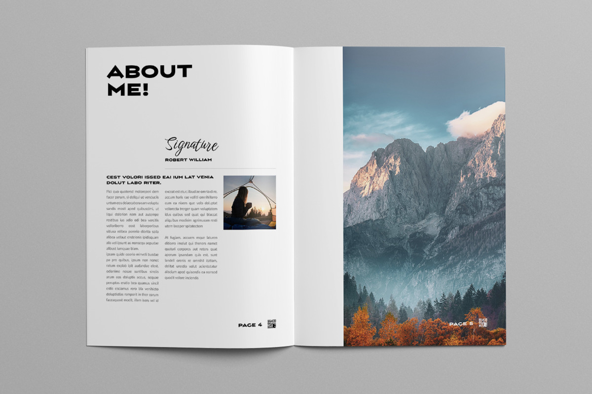 Photo Book Layout | Canva, a Brochure Template by Pixelpick (Photo 3 of 11)