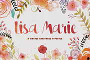 Lisa Marie Script, a Script Font by BlueRobinDesignShop (Thumbnail 1 of 7)