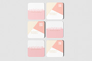 Square Business Card Mock-up, a Books & Magazine Mockup by pixiegraphics (Thumbnail 11 of 15)