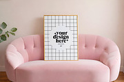 Pink Sofa | Frame Mockup 3x4 Ratio, a Household Mockup by isjakimockups (Thumbnail 2 of 8)