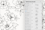 Procreate flower stamp, peony brush, a Brush Add-On by AnnaPolitmerskaja (Thumbnail 2 of 5)