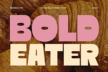 Bold Eater - Food Bold Chunky Font