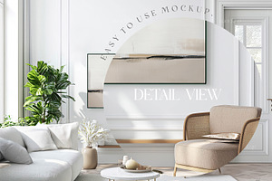 Frame Mockup, TV Living Room Mockup