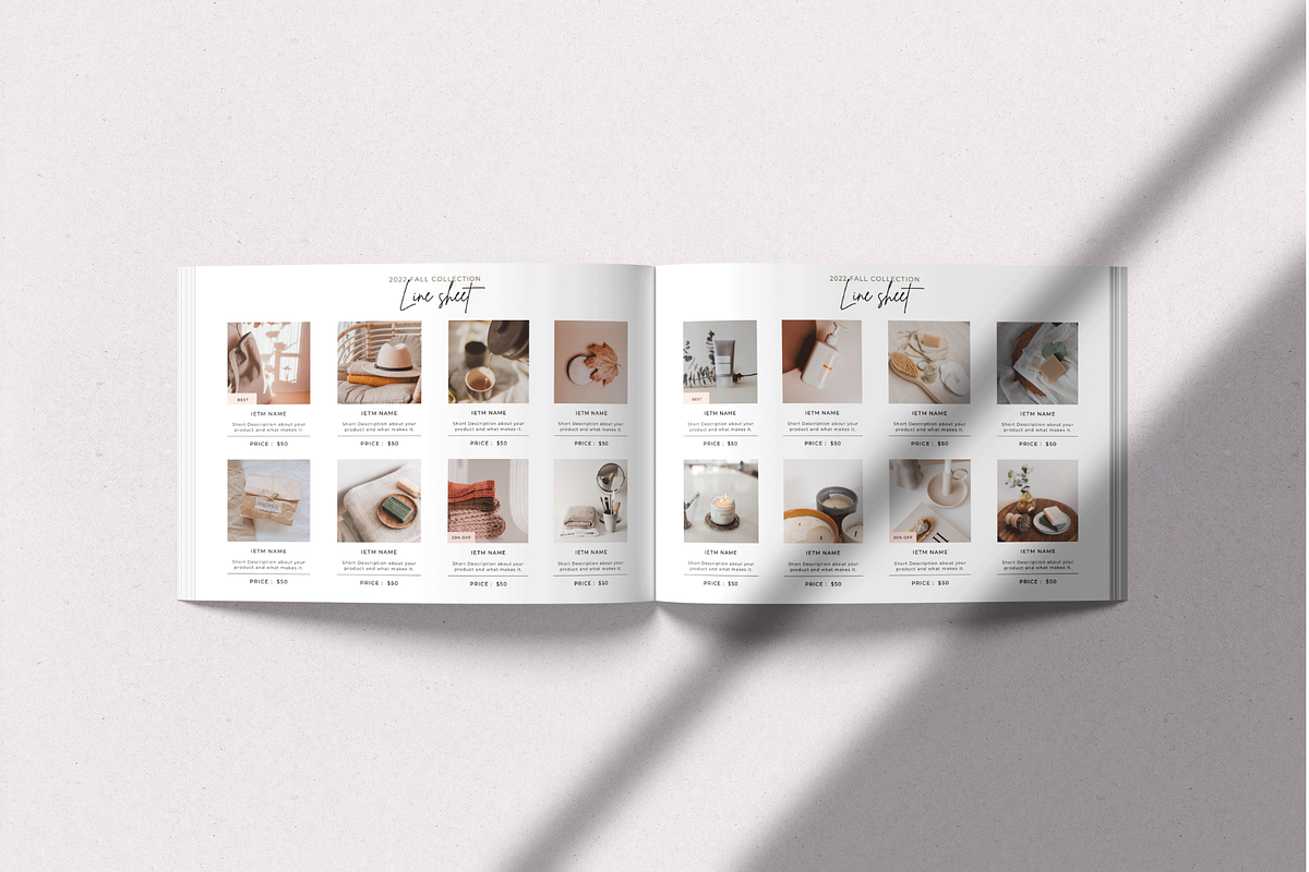 Wholesale Line sheet Canva Template, a Flyer Template by Hellohastore (Photo 3 of 10)
