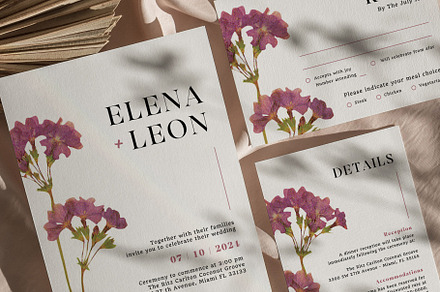 Floral Invitation Canva Template