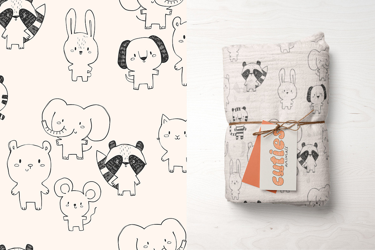 Cuties animals patterns collection, a Pattern Graphic by K.SweeTheArt (Photo 13 of 14)