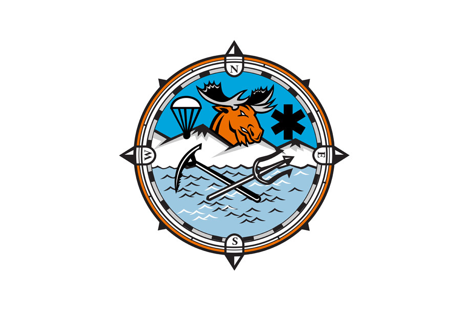 Moose Pararescue Mascot by Patrimonio | Creative Market