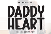 Daddy Heart | Script Font, a Script Font by Scratchones (Thumbnail 1 of 8)