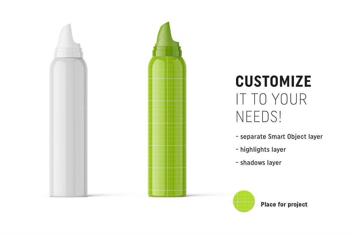 Glossy cosmetic bottle mockup, a Packaging Mockup by Smarty Mockups (Photo 2 of 5)