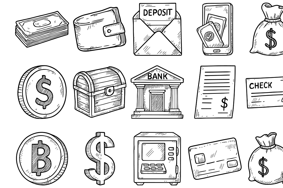 Finance Icon Set, an Object Graphic by nikagraphic (Photo 2 of 3)
