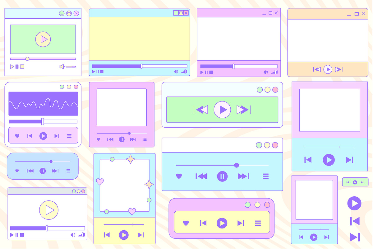 Y2K UI VECTOR KIT, an Object Graphic by craftlove (Photo 6 of 13)