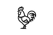 Rooster Chicken Silhouette Bundle, an Illustration by Designs_River (Thumbnail 42 of 51)
