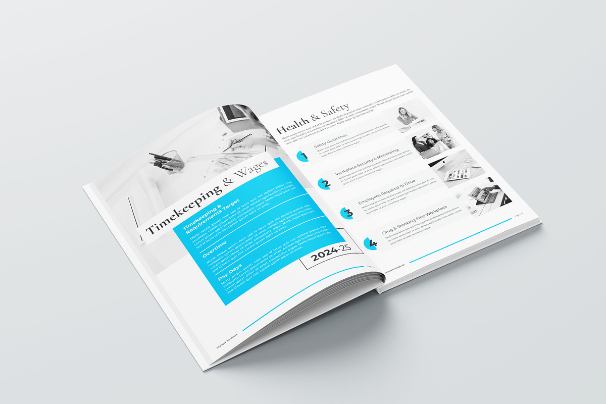 Employee Handbook Bundle | Word, IND, a Brochure Template by obayes (Photo 55 of 75)