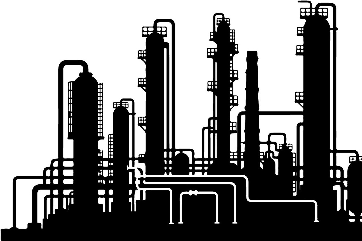 Industrial Factory Silhouette Bundle, an Illustration by Designs_River (Photo 2 of 45)