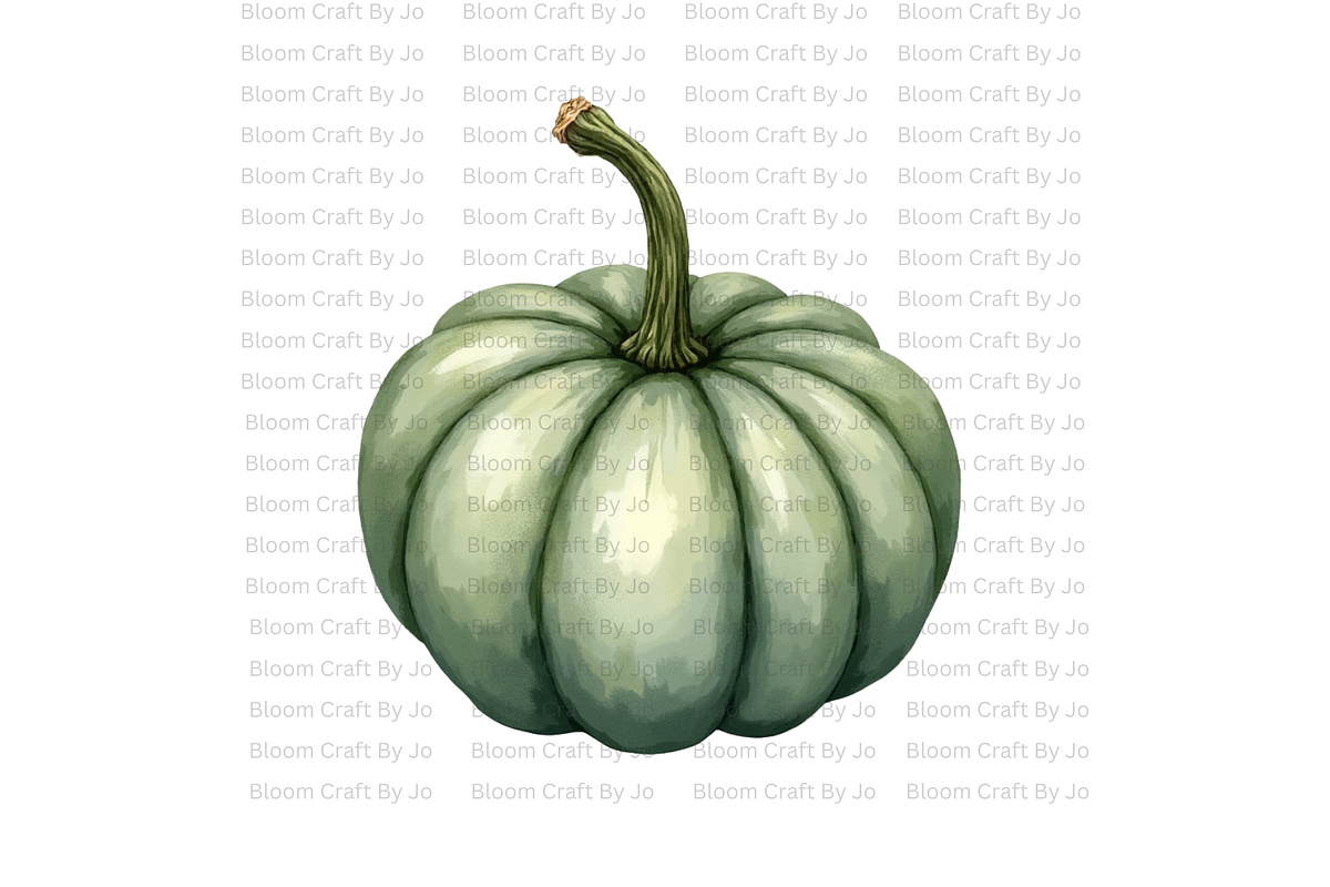 Sage Green Pumpkins, a Decorative Illustration by Bloom Craft Creations (Photo 7 of 12)
