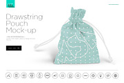 Drawstring Pouch Mock-up, a Product Mockup by BlackMocca (Thumbnail 1 of 6)