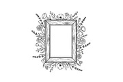 Rustic Floral Frame SVG Bundle, an Illustration by jahid234 (Thumbnail 3 of 31)
