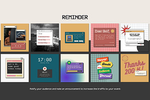 Instagram Engagement Retro CANVA