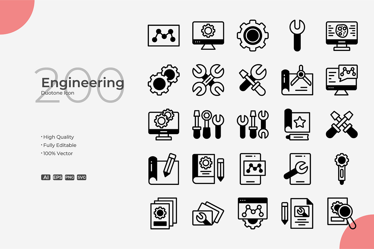 Engineering Duotone Icons, a Duotone Icon by Bloodline