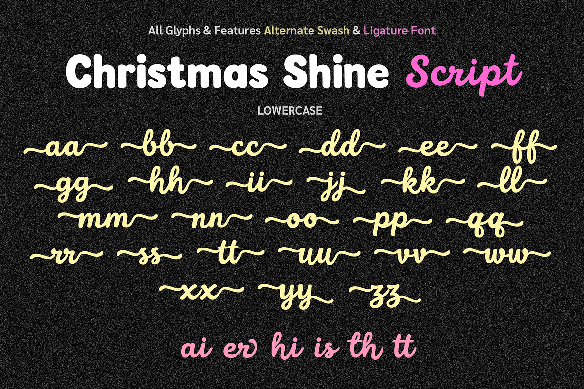 Christmas Shine, a Handwritten Font by BBtypeStudios (Photo 22 of 24)