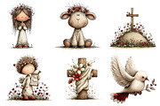 Christian Easter Clipart, an Illustration by CreationArt (Thumbnail 3 of 5)